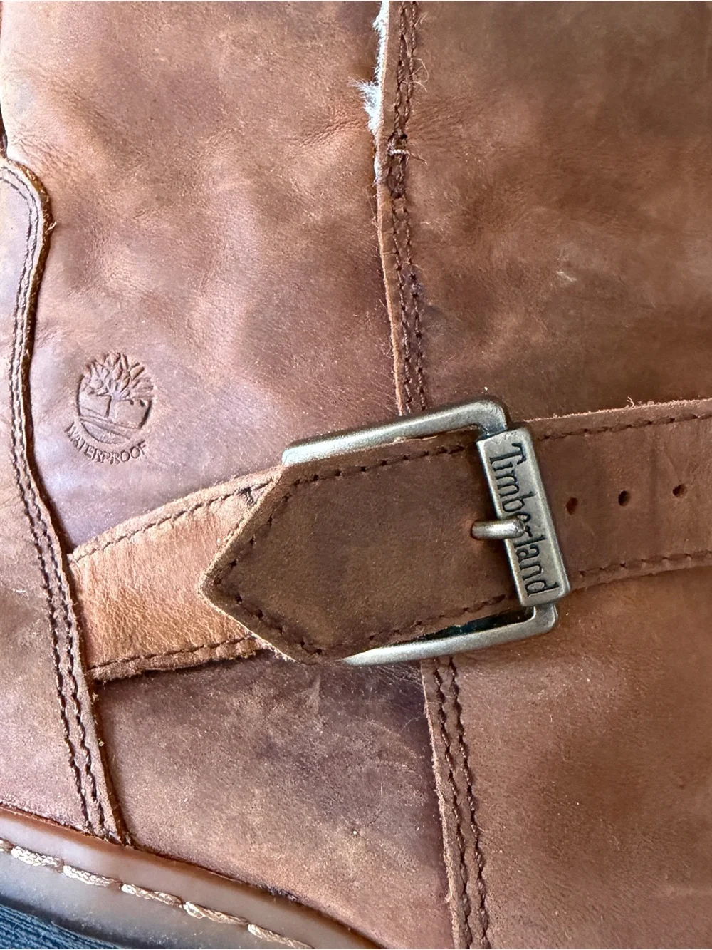 Timberland Waterproof Women’s Brown Leather Ankle Harness Boots